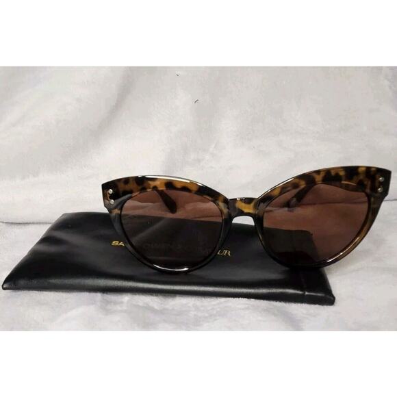 Saint Owen x Curateur WYLDE Tortoise Shell Cat Eye Sunglasses With Case NEW - Picture 1 of 6